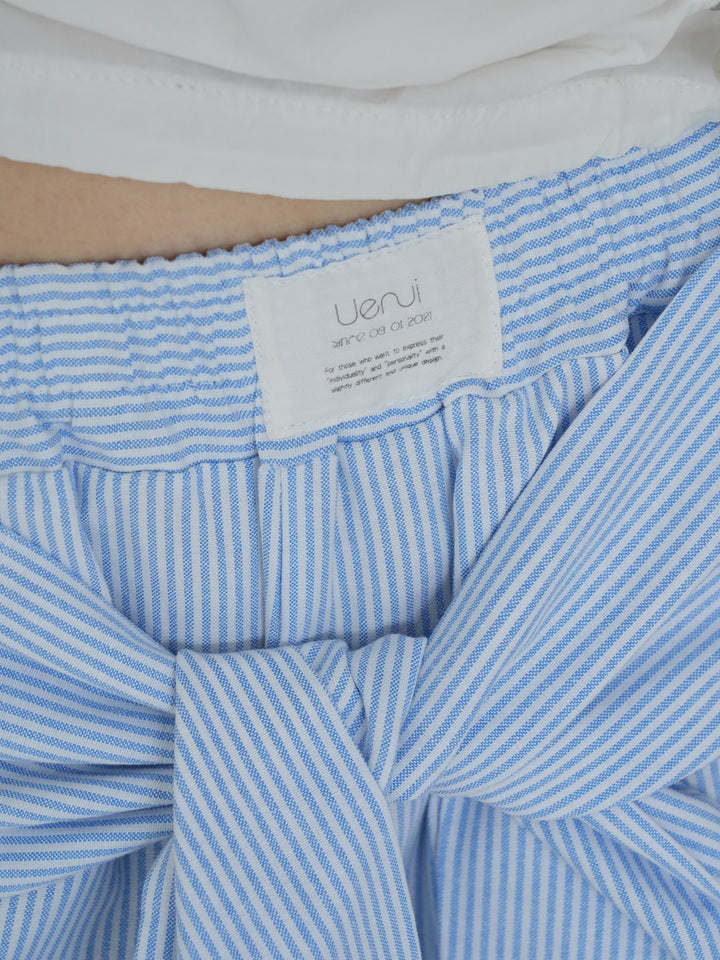【8月26日発送予定】waist ribbon wide pants