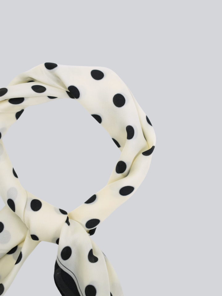 dot silk scarf
