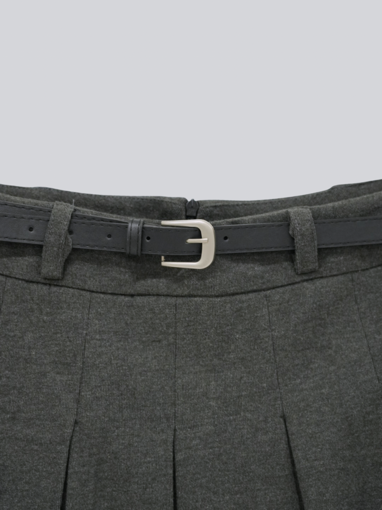 classic midi pleated skirt