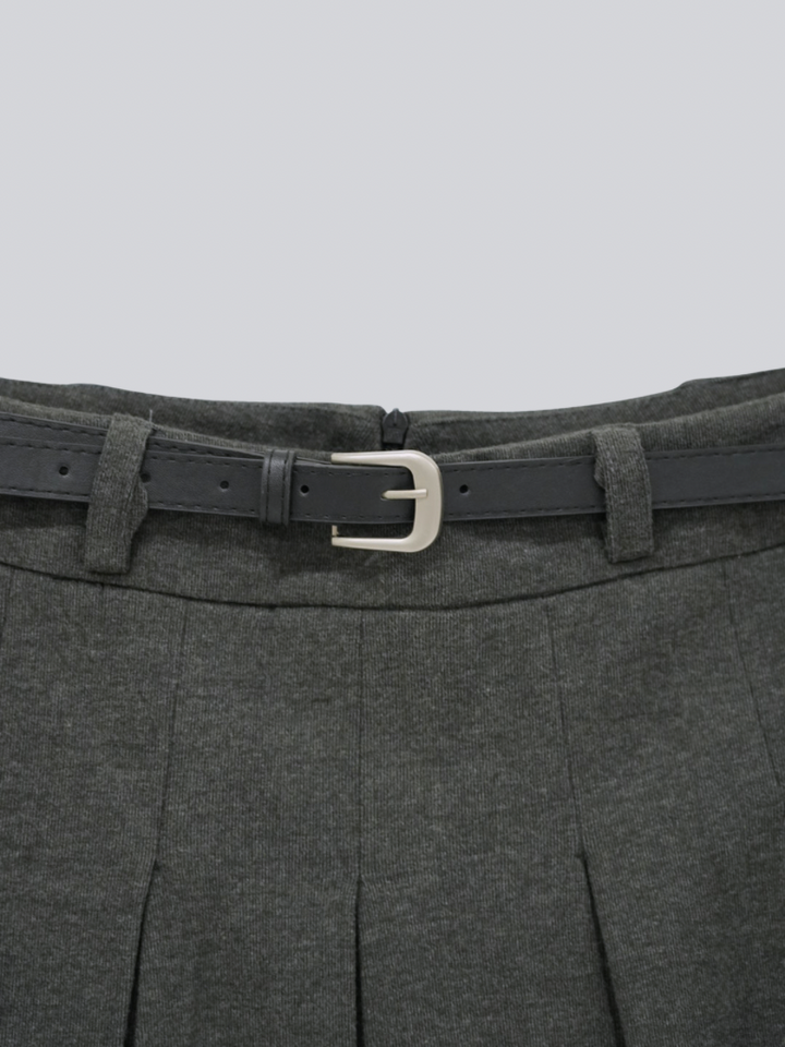 classic midi pleated skirt