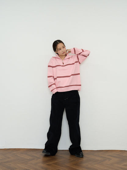 border half zip knit