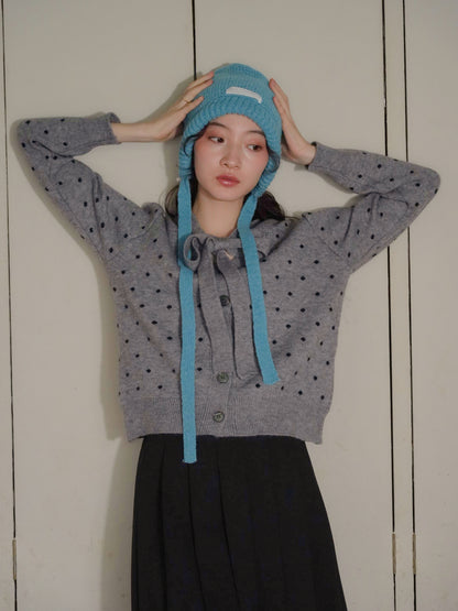 dot ribbon cardigan