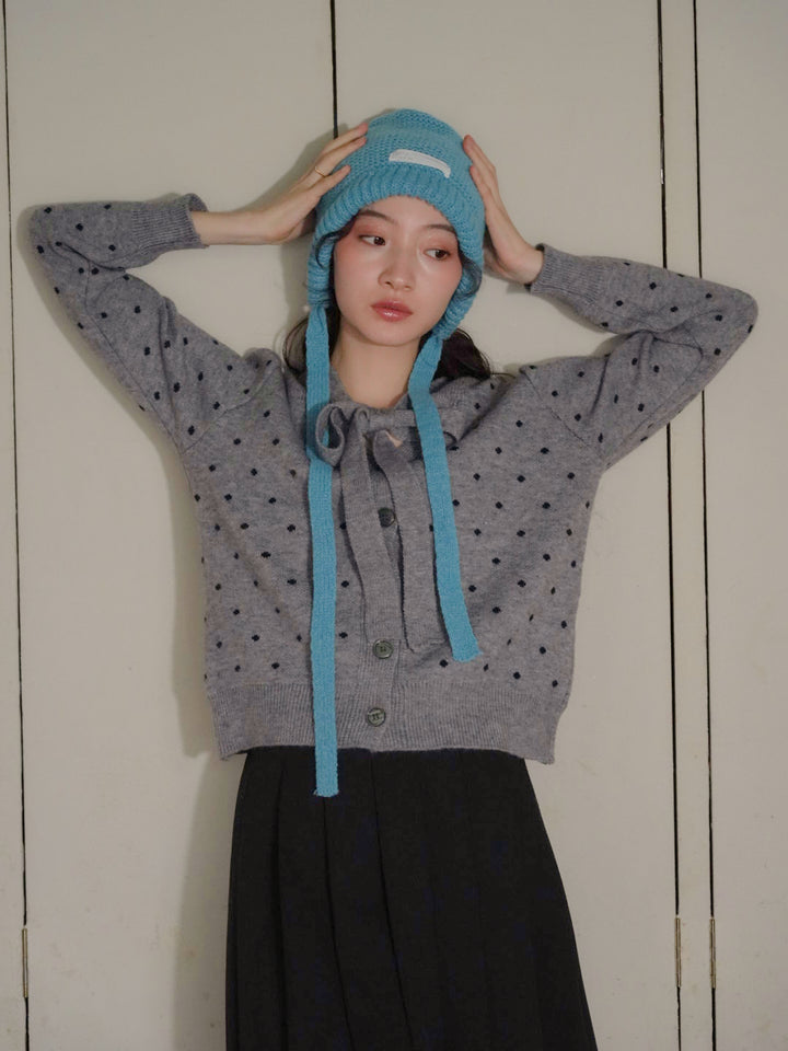 dot ribbon cardigan