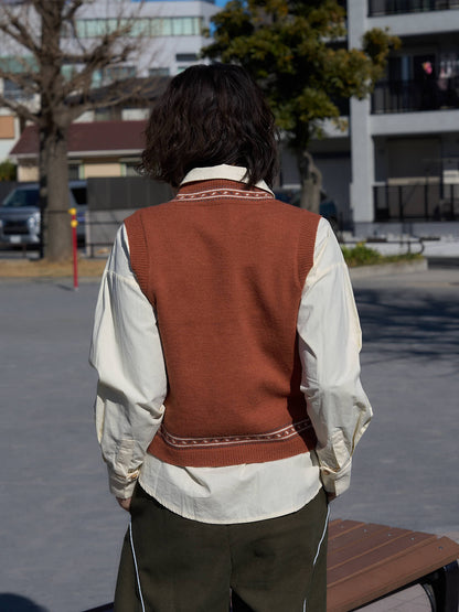 retro knit vest
