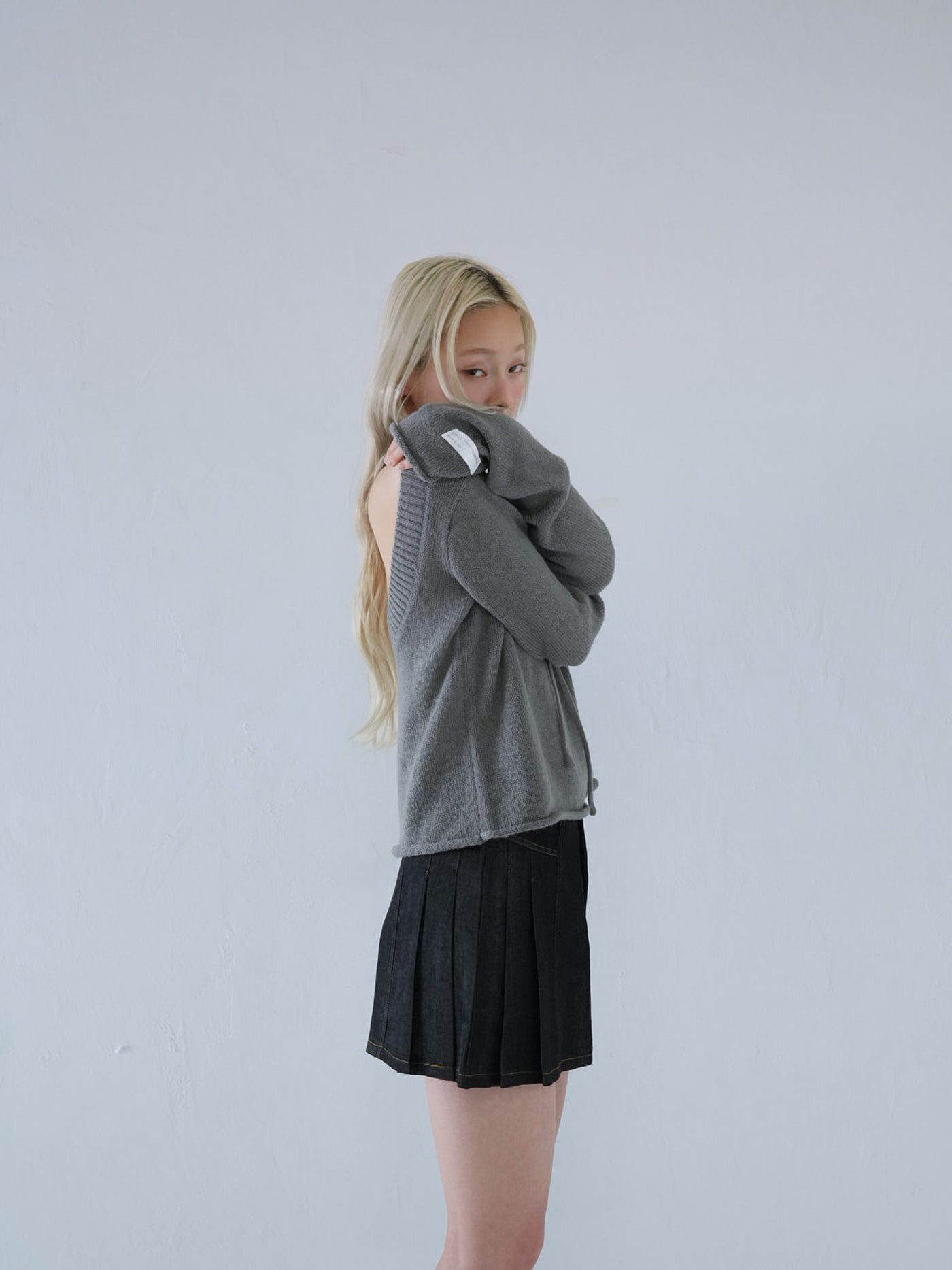 tie ribbon knit