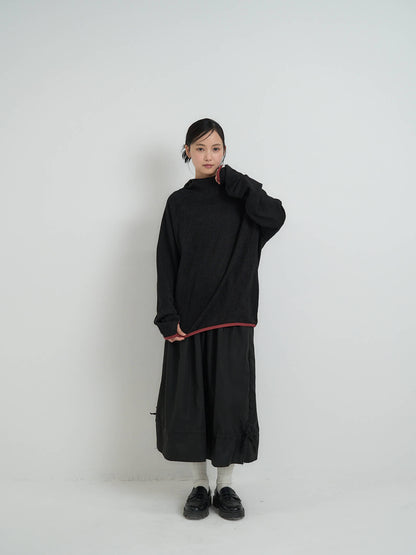 contrast trim ribbed foodie