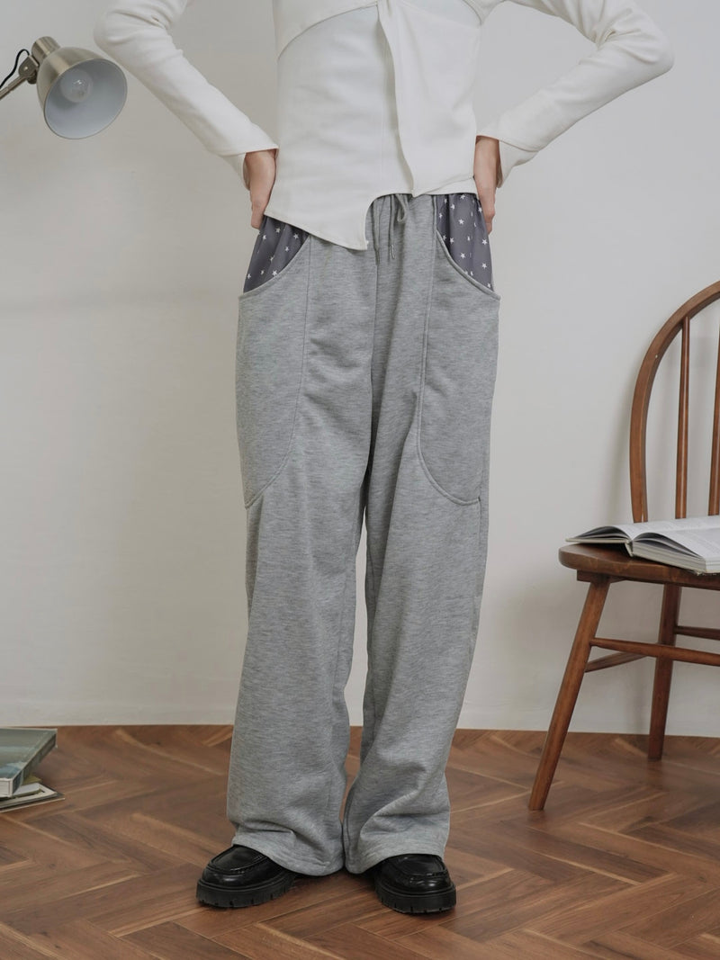 petit star pocket sweat pants