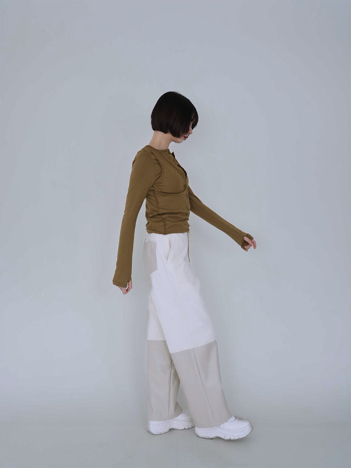 cutout layered tee