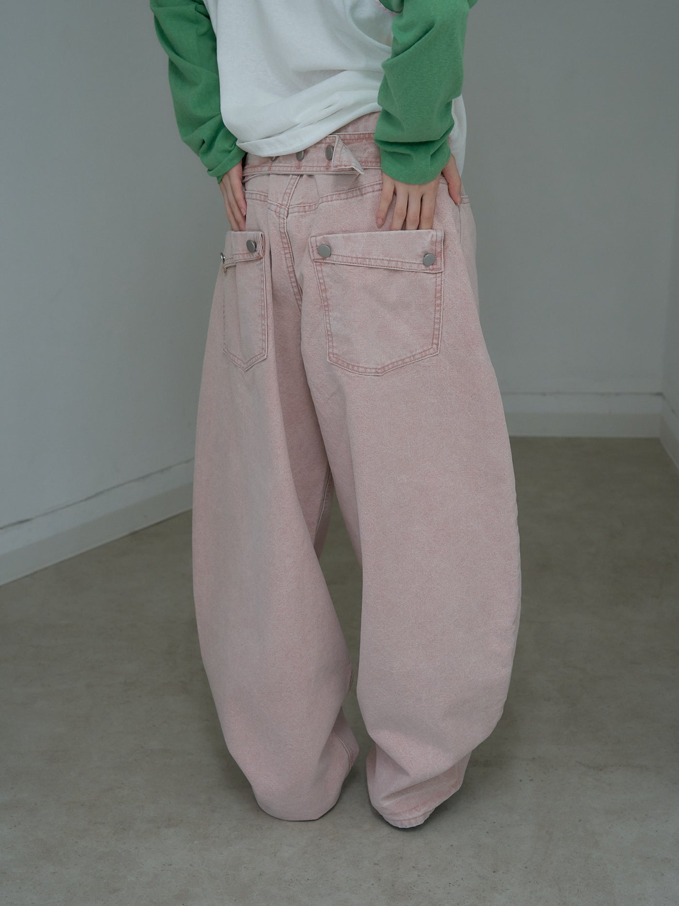 wide color pants