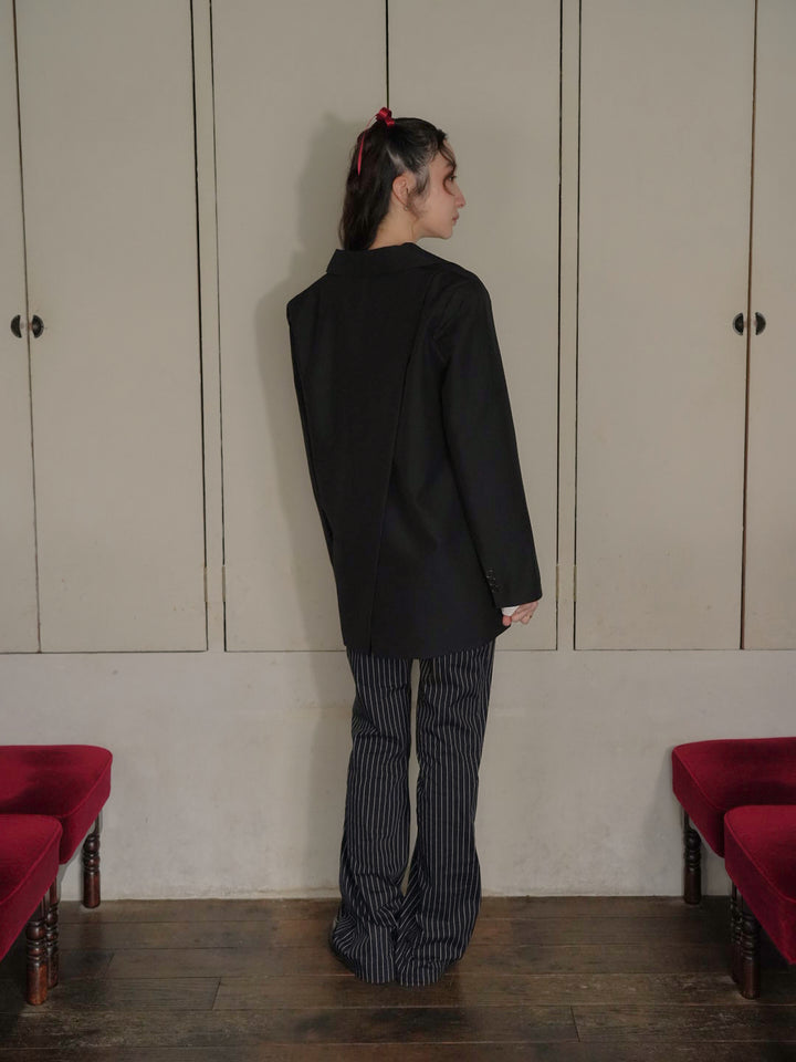 diagonal back slit jacket 【 11/6 19:00 発売予定 】