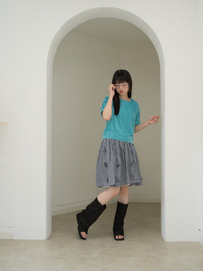 velour puff sleeve top