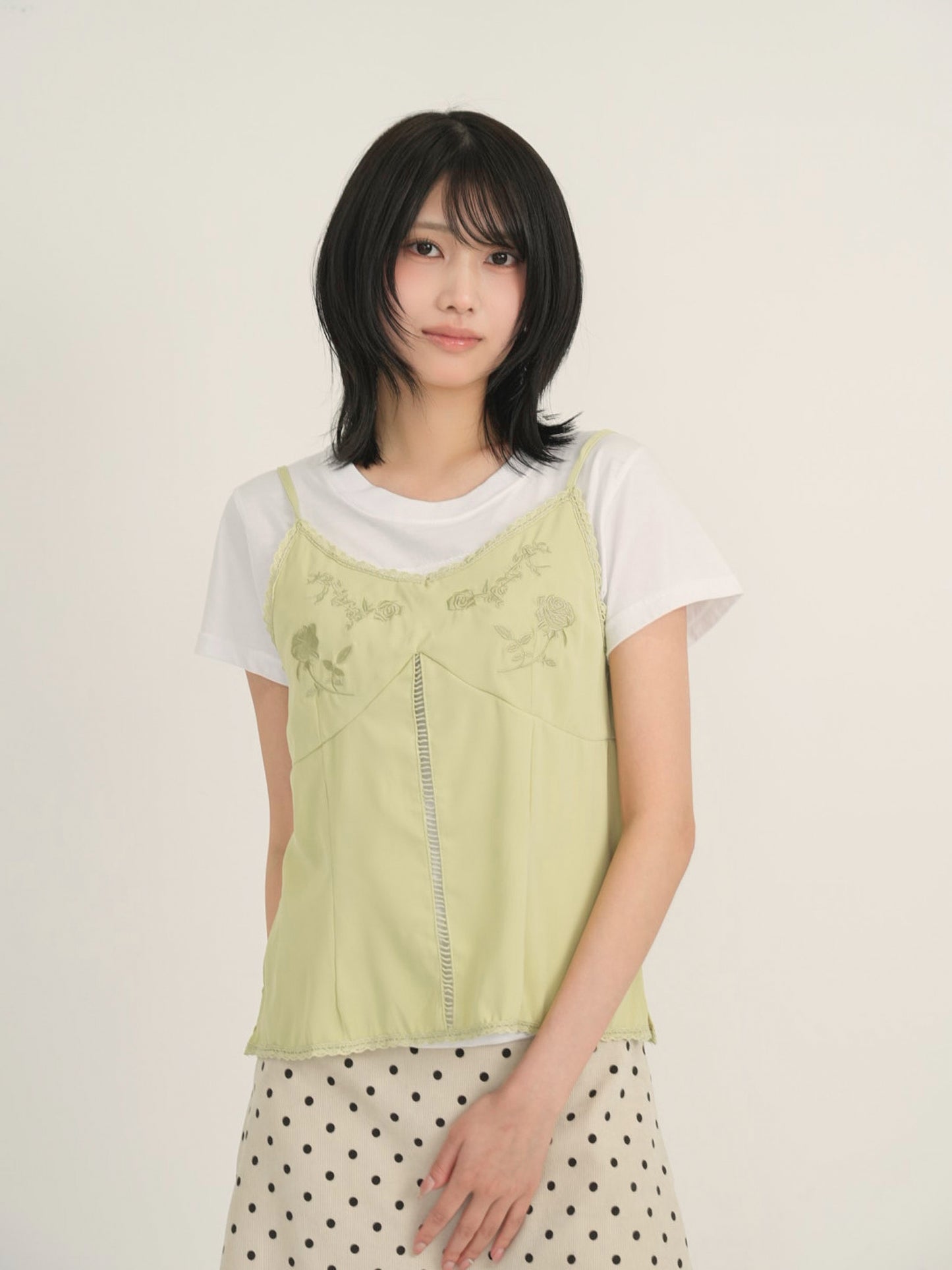 embroidery cami top