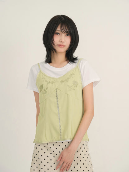 embroidery cami top