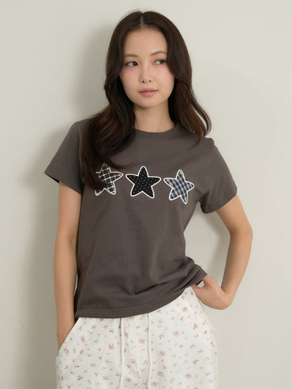 star patch tee