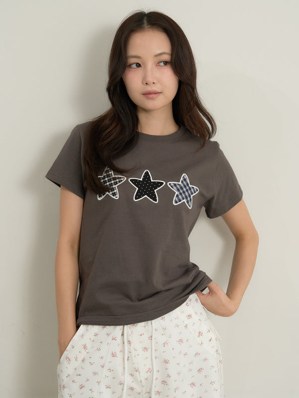 star patch tee