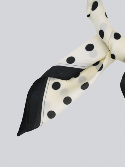 dot silk scarf