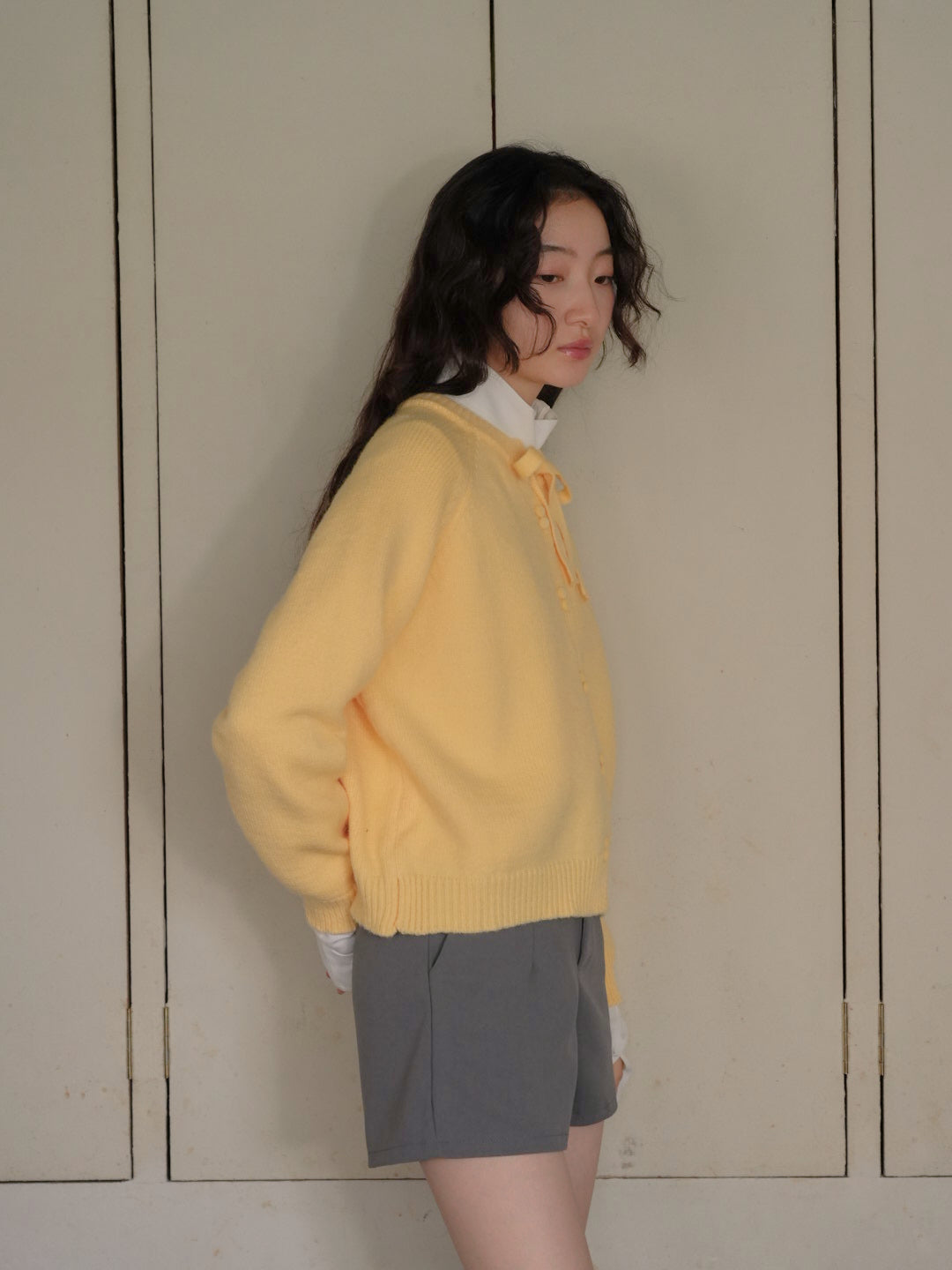 ribbon tie knit cardigan 【 11/6 19:00 発売予定 】
