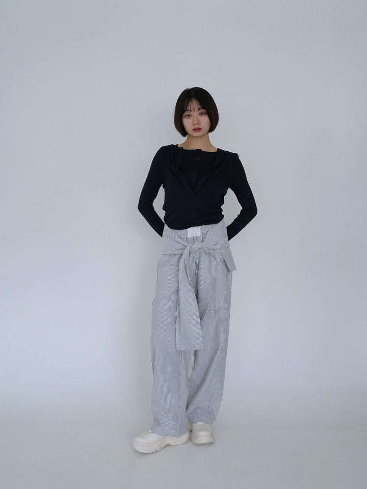 cutout layered tee