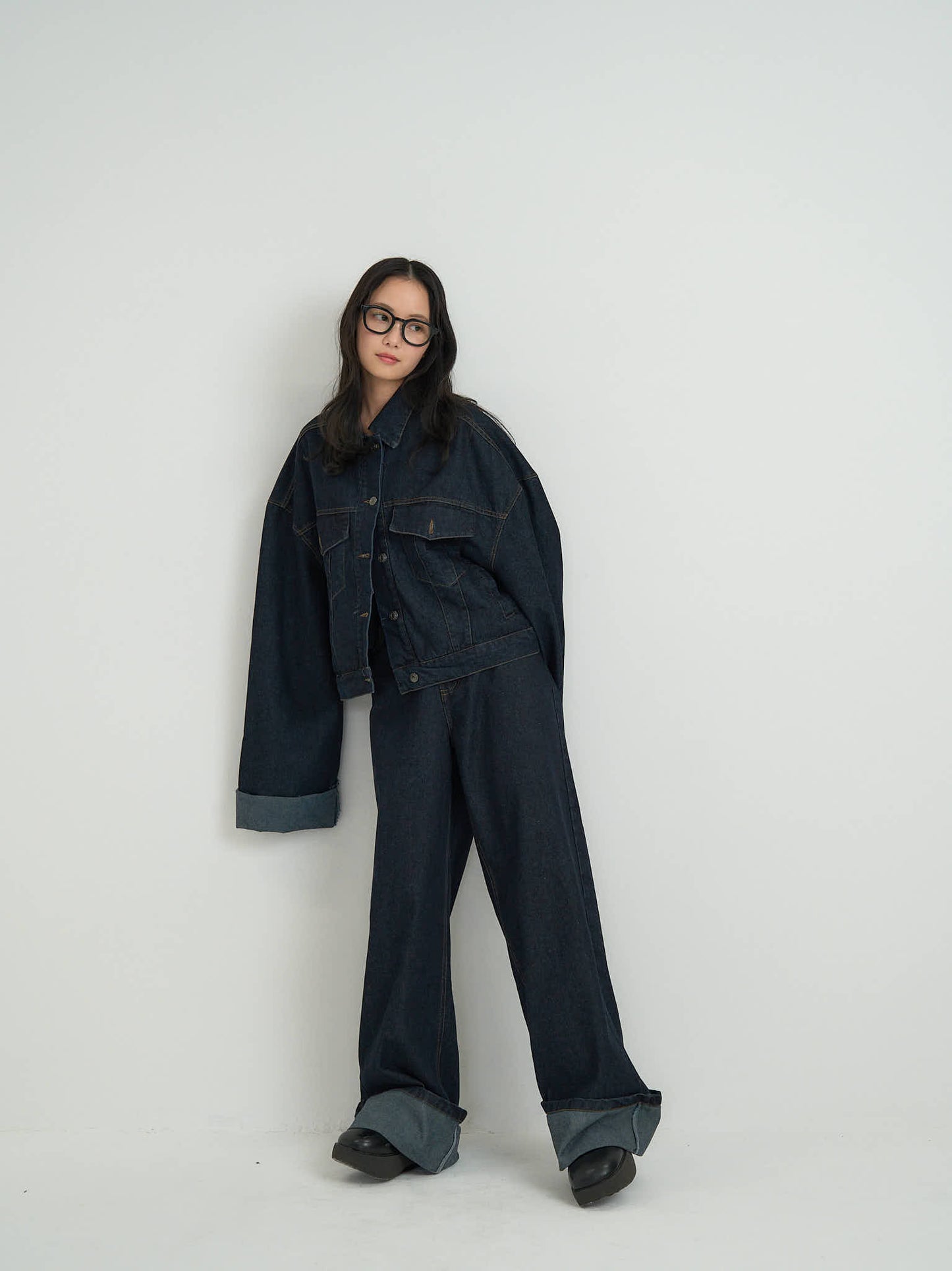 cropped denim jacket