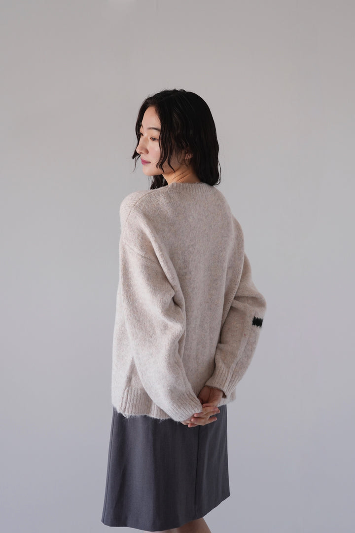 flow diagonally ribbon knit