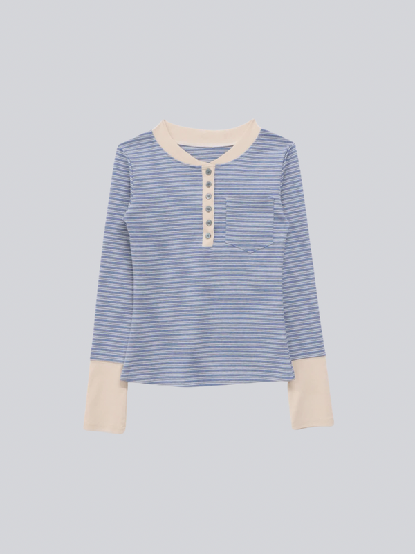 ボーダー ロングTシャツ 大人カジュアル レディース Uenui