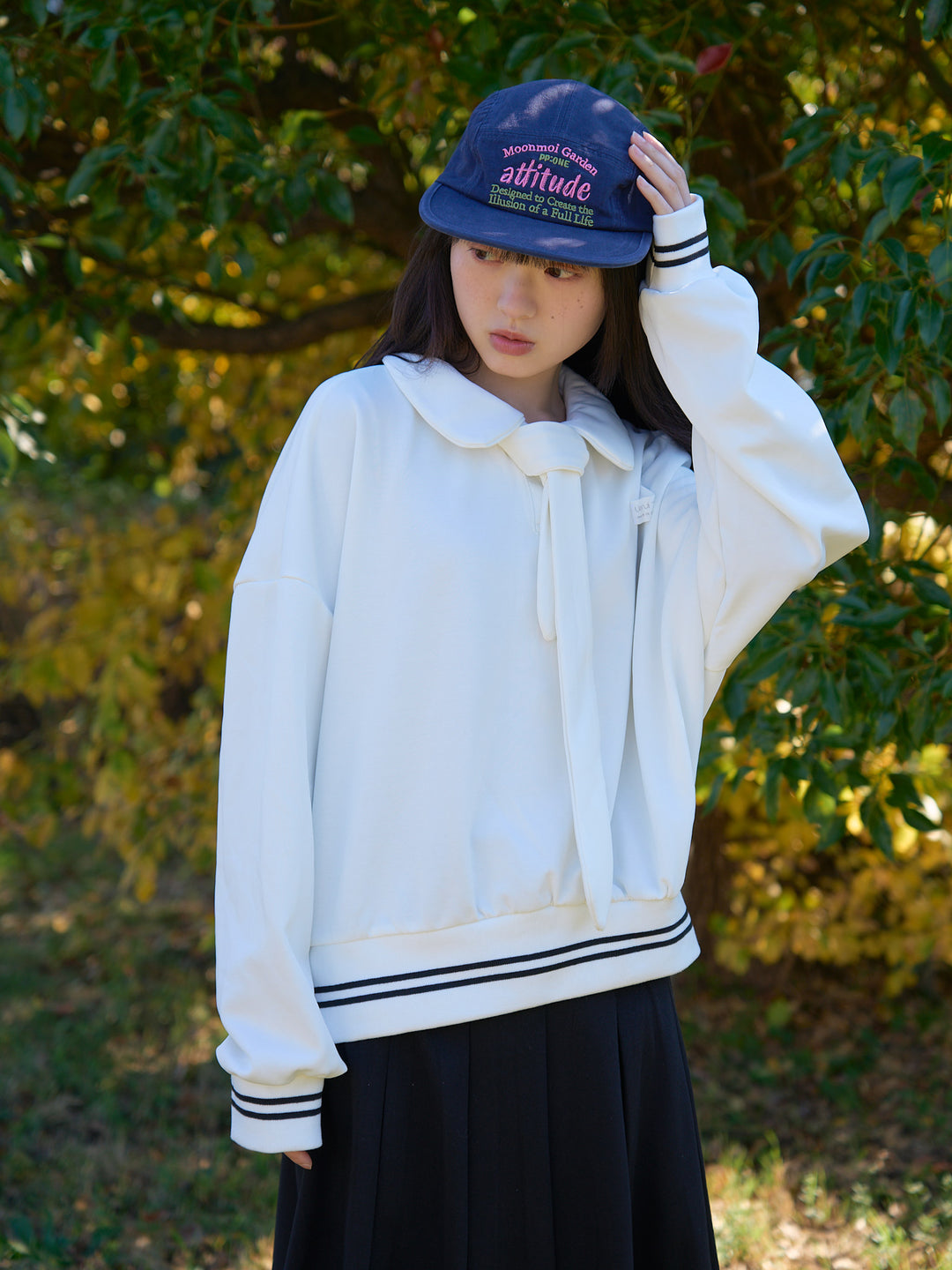 white sailor sweat