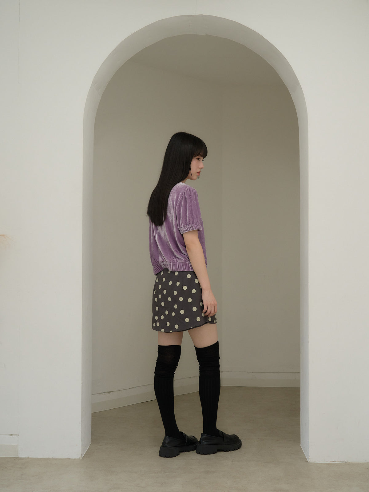 dot print culotte