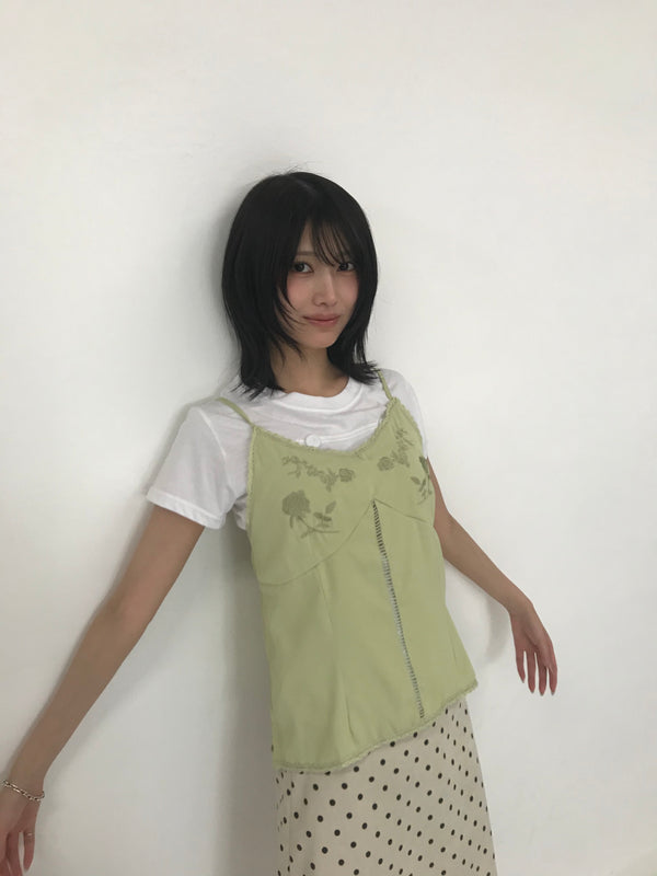 embroidery cami top