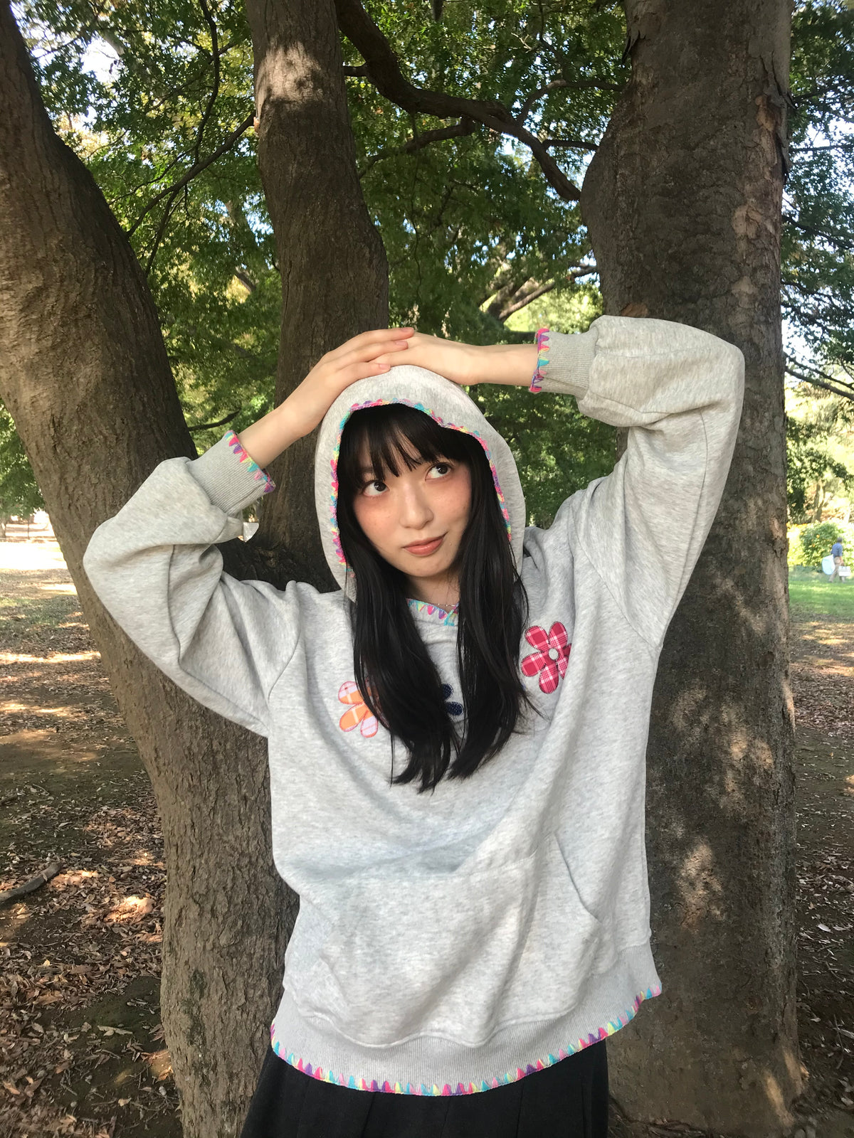 flower patch hoodie