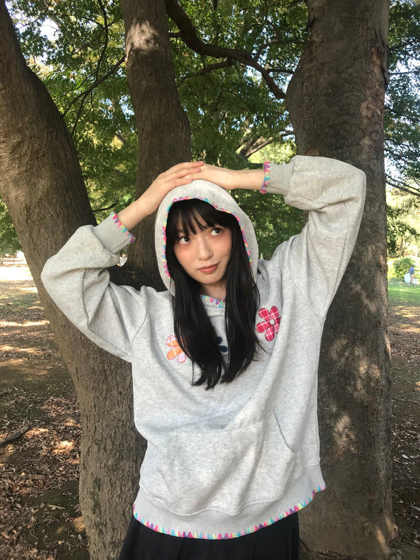 flower patch hoodie