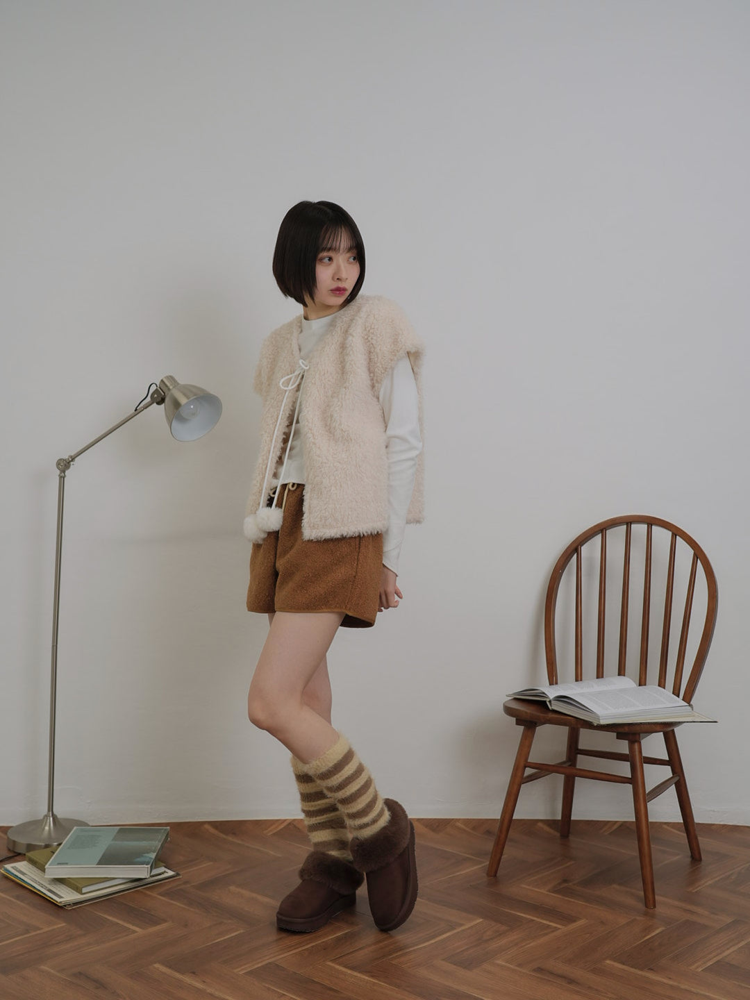 fur knit vest【 1/15 19時発売 】