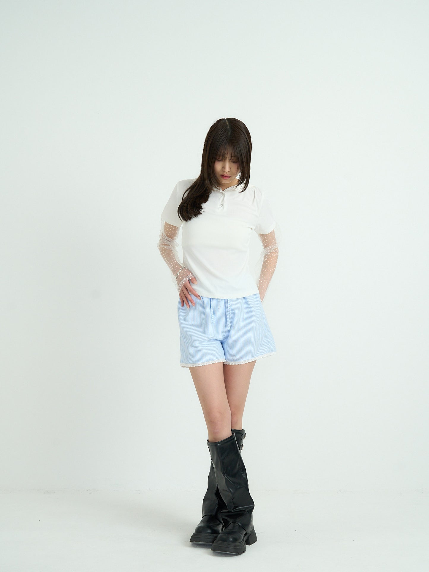 レース ショートパンツ カジュアルガーリー レディース Uenui