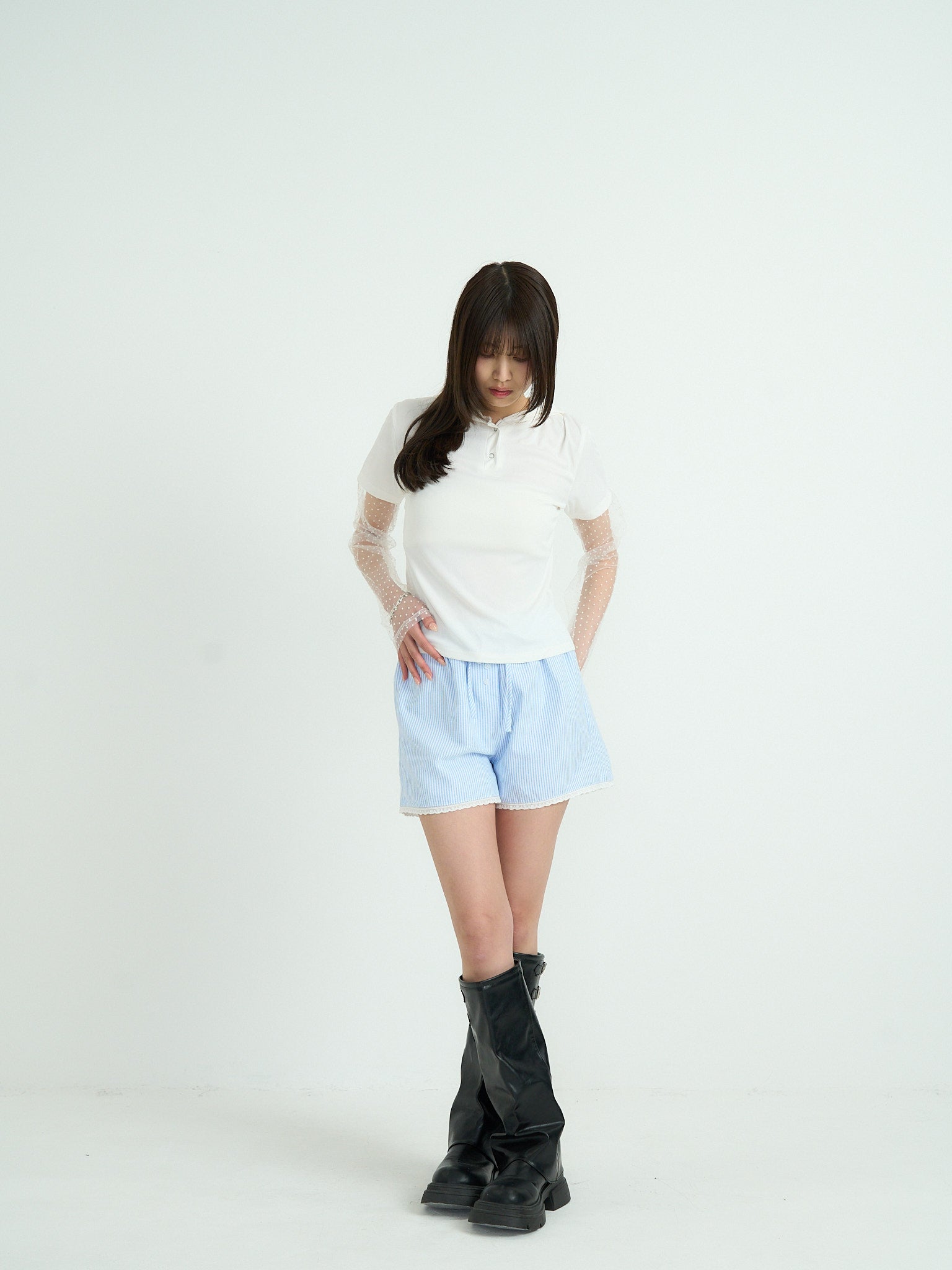 レース ショートパンツ カジュアルガーリー レディース Uenui
