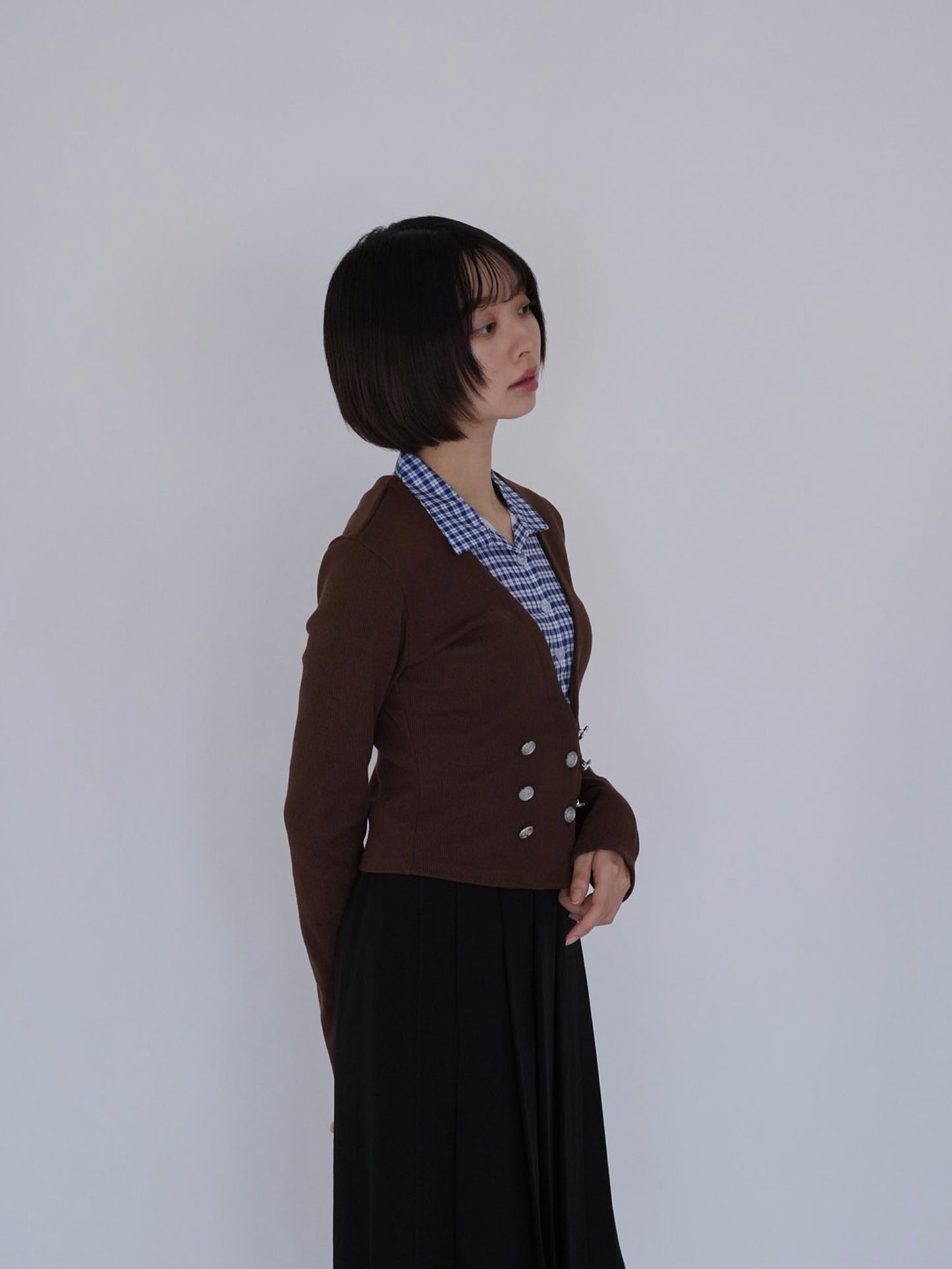 layered cropped jacket