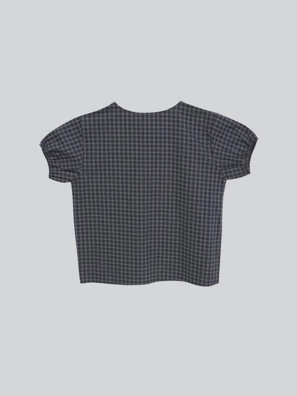 asymmetry check blouse