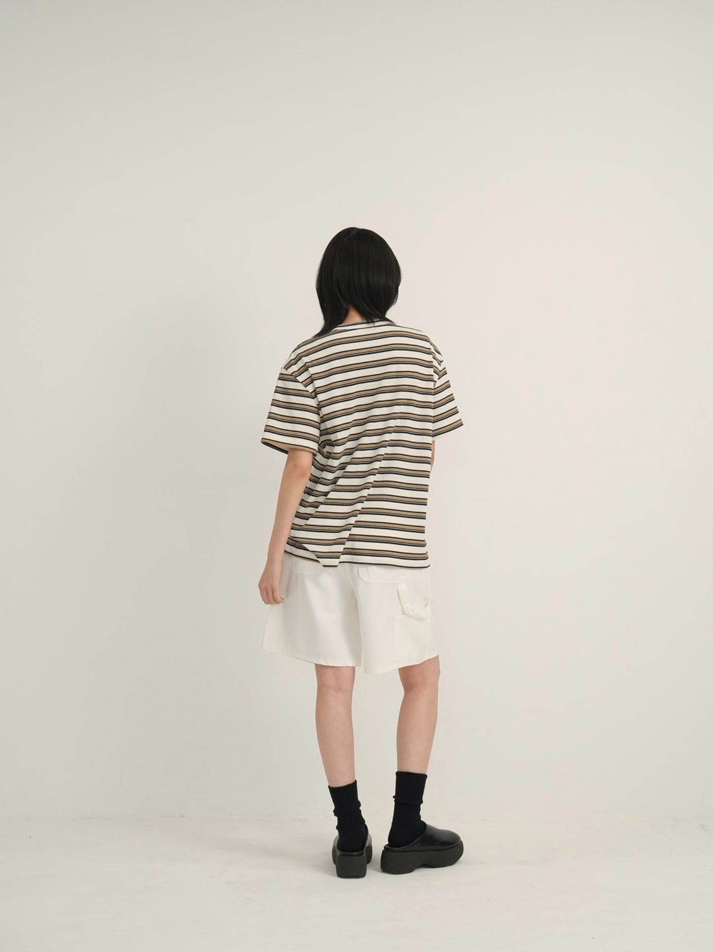 waist check cargo half pants