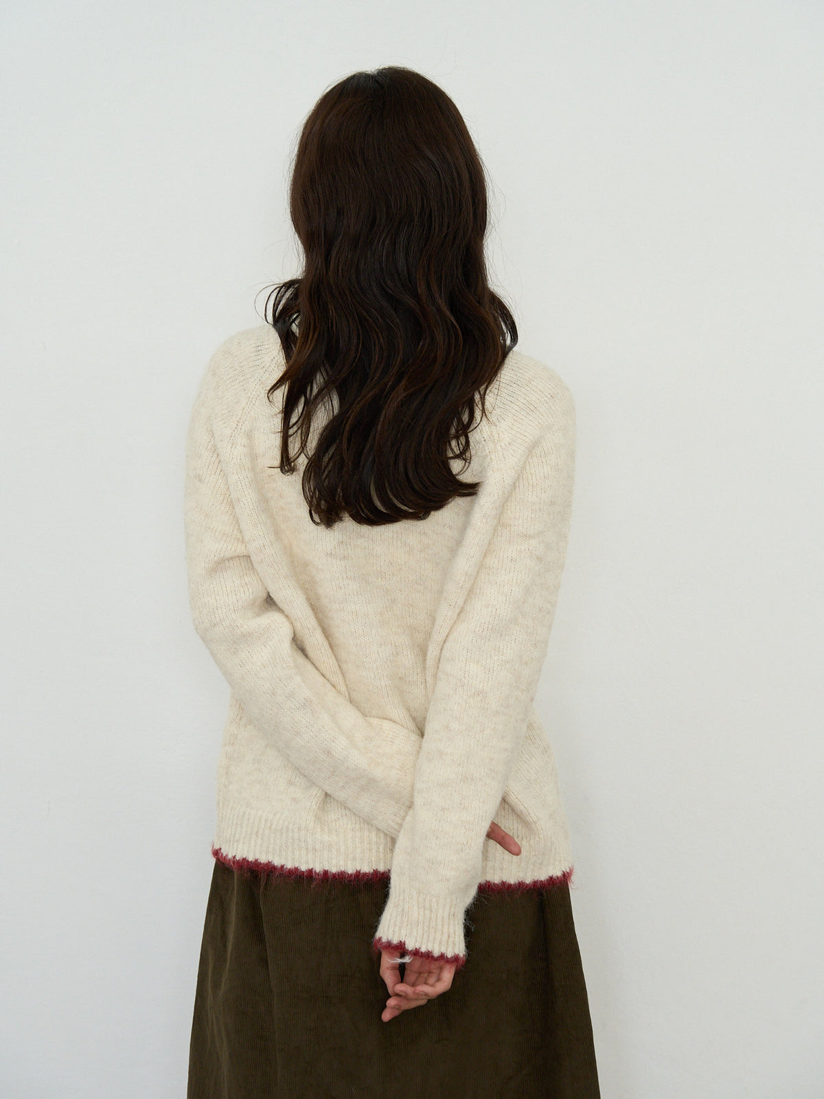 color button knit cardigan