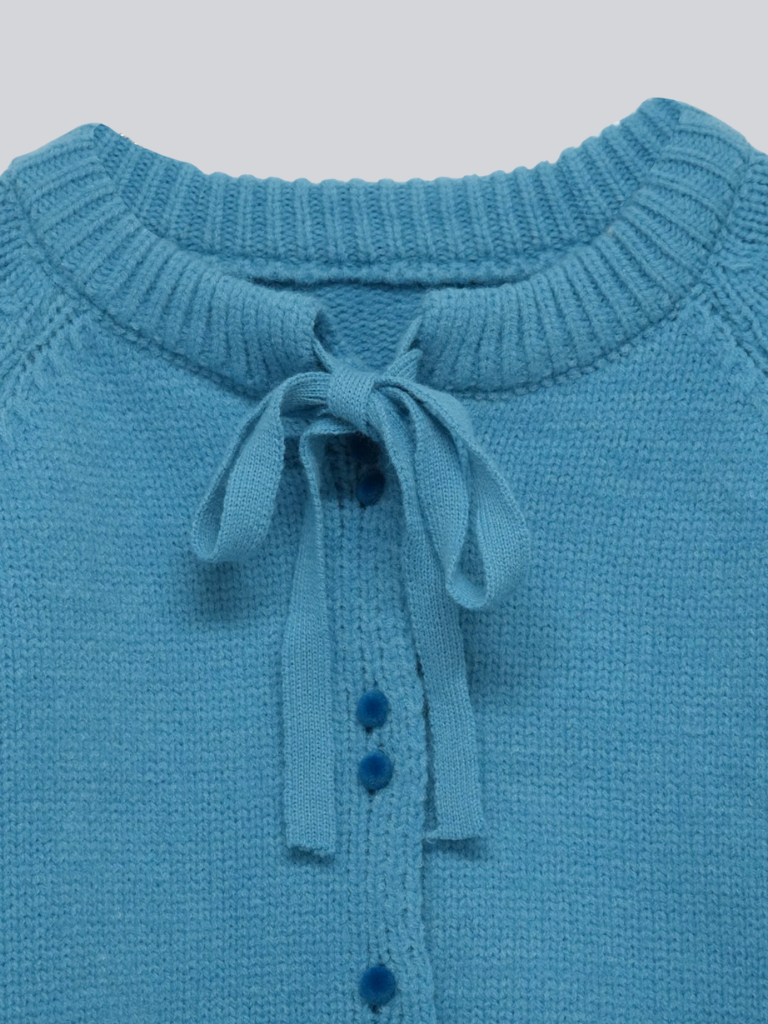 ribbon tie knit cardigan 【 11/6 19:00 発売予定 】