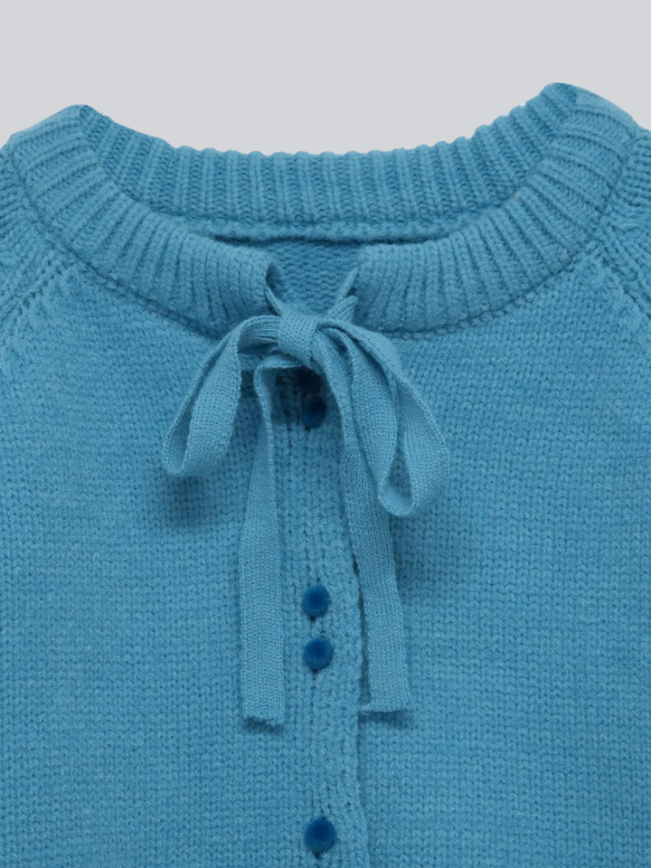 ribbon tie knit cardigan 【 11/6 19:00 発売予定 】