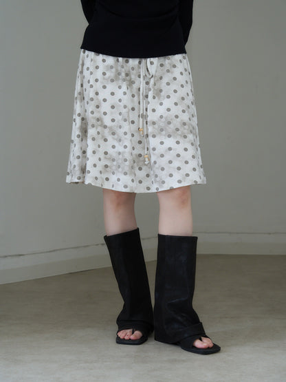 dot  line skirt