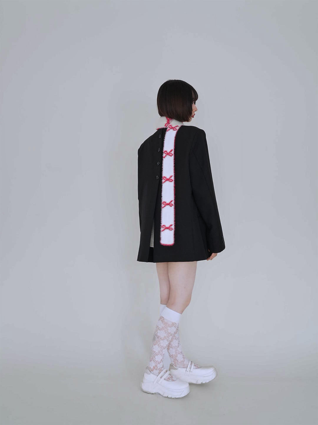 ribbon fur scarf