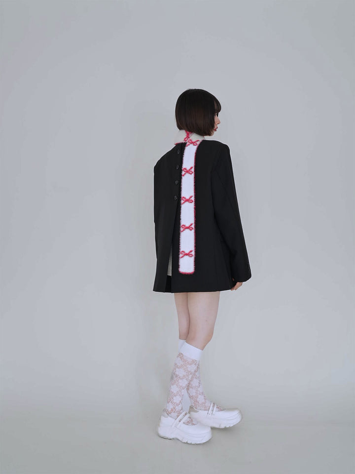 ribbon fur scarf
