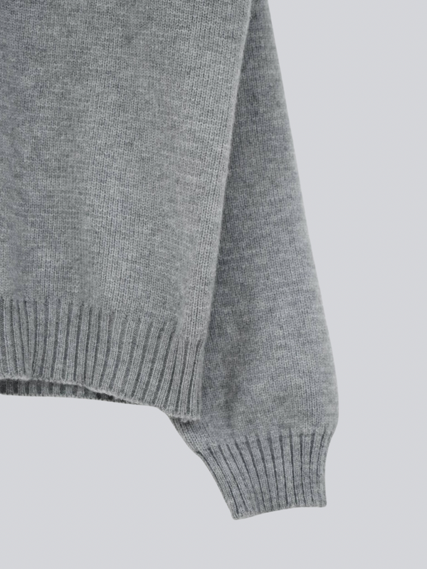 bicolor zip knit