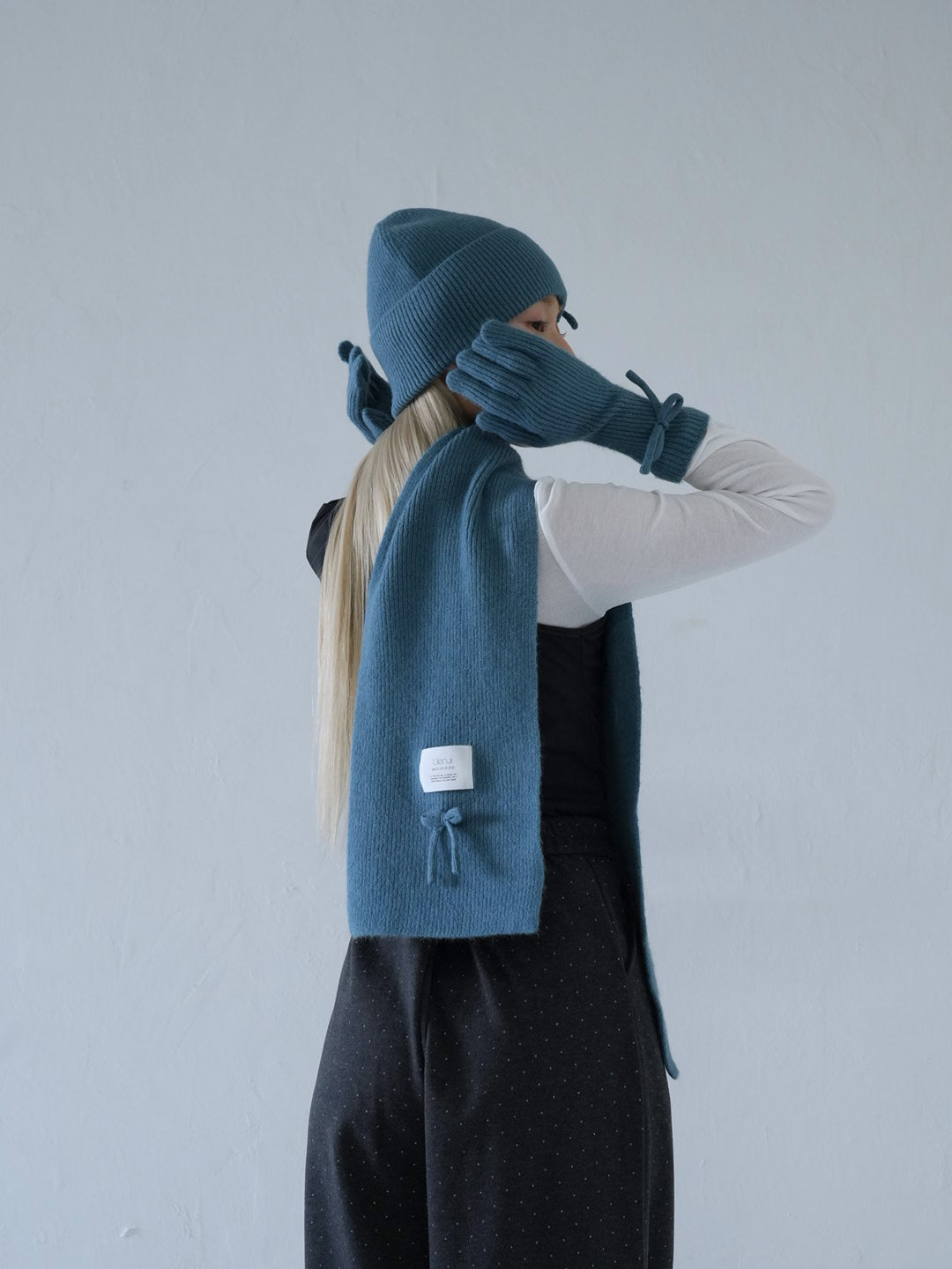 【10月中旬発送予定】ribbon knit 3piece set