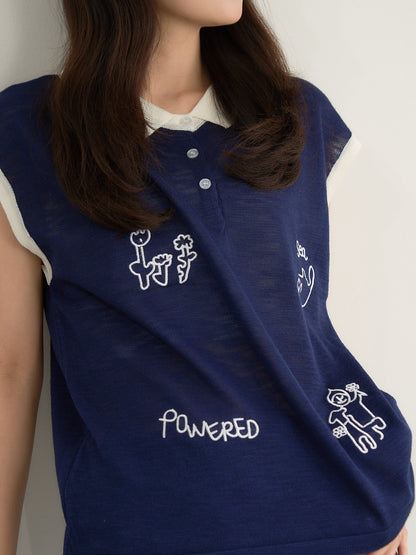 animal sketch polo