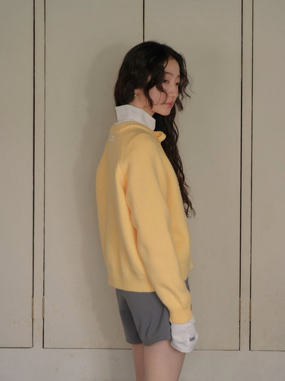 ribbon tie knit cardigan