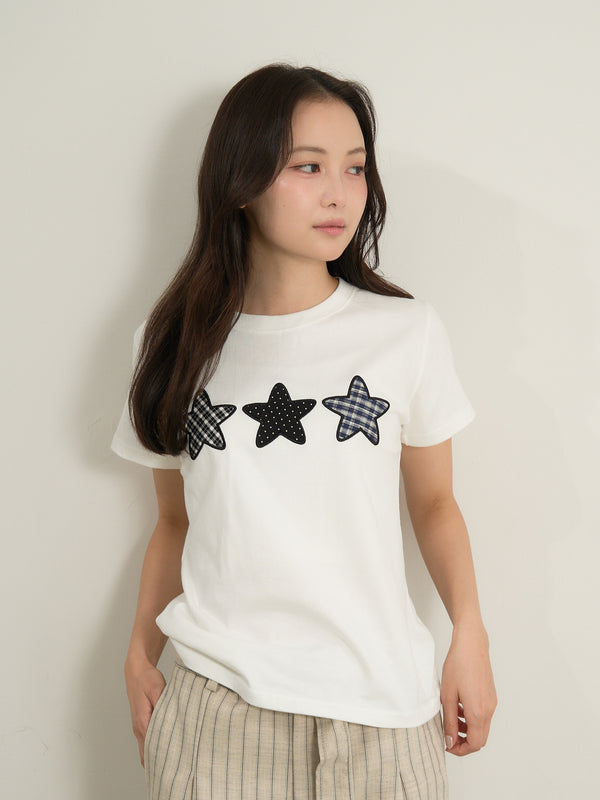 star patch tee