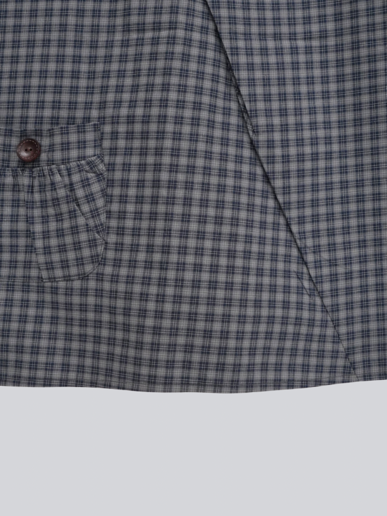 asymmetry check blouse
