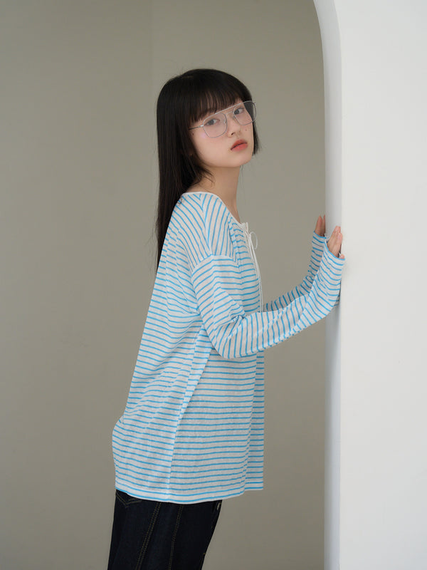 french border long sleeve knit