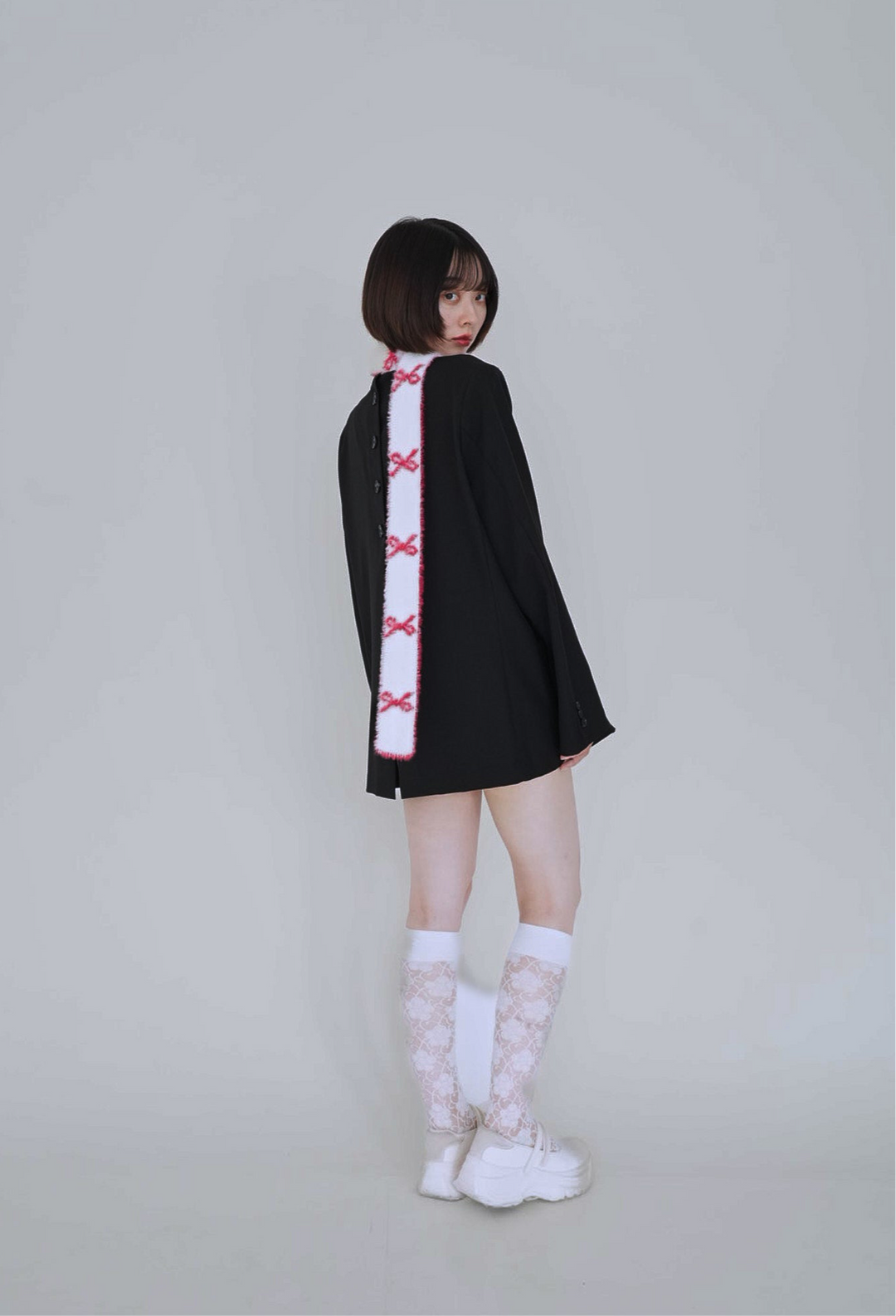 ribbon fur scarf